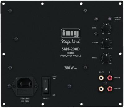 IMG STAGELINE SAM-200D Subwoofer Forstærkermodul 280W Energieffektiv