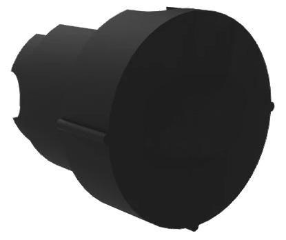 XLR Baghus - Kort til 6mm kabel - Passer til Neutrik NC3MXXBAGWOB/NC3FXXBAGWOB