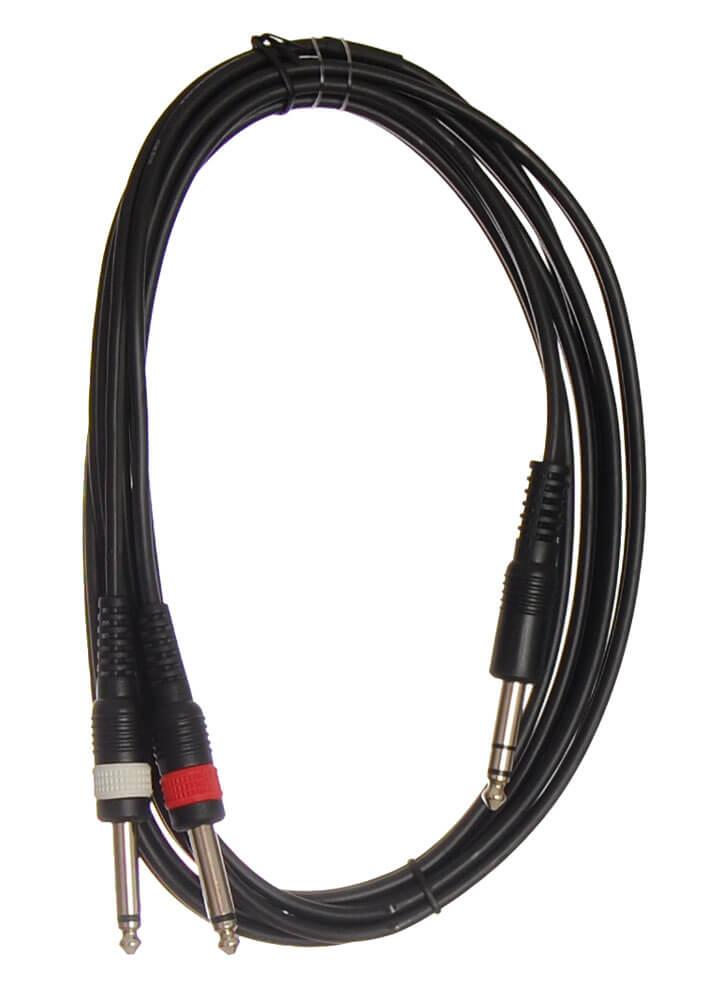 HiEnd 2 x jack(mono)-til-jack(stereo)-kabel 3 meter