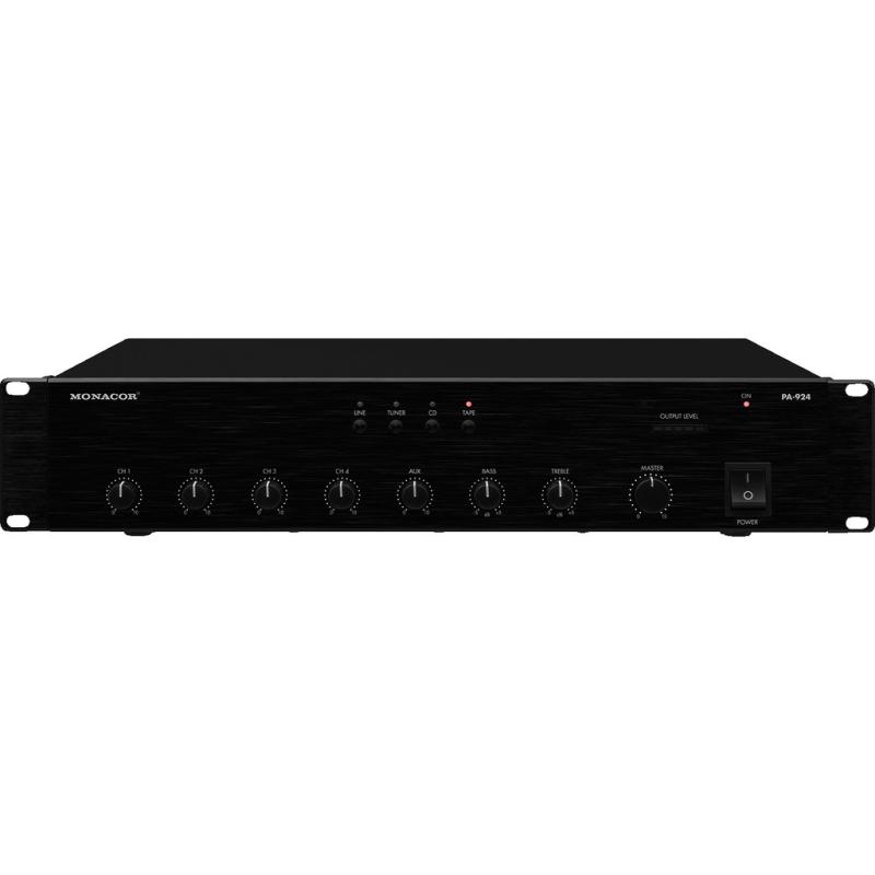 Monacor PA-924 PA-forstærker 240W - Perfekt til Mødelokaler & Auditorier