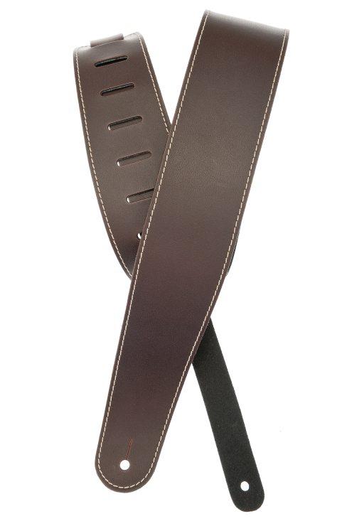 DÂ´Addario 25LS01-DX Læderrem - Brun med hvid syning