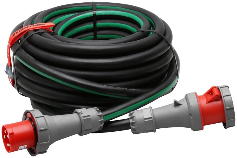 25m CEE Forlængerkabel - 400V 3-faset - 63A - ALU