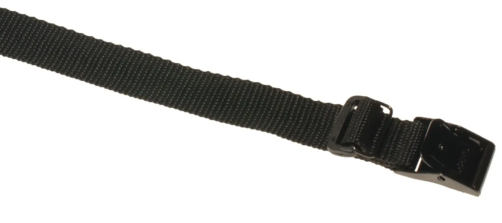 Arno strop - 100 cm x 25 mm - Sort med 2 kabel Loops