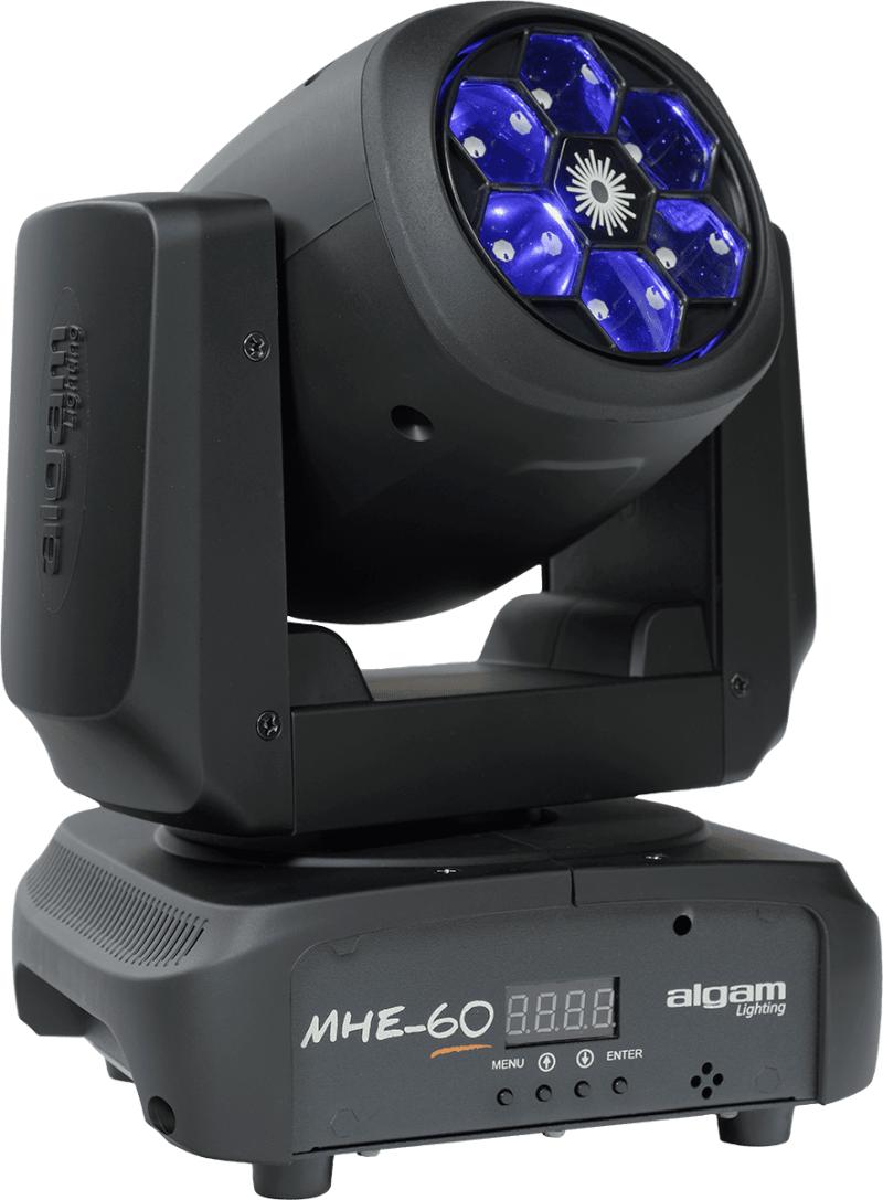 Algam Lighting MHE60 LED Wash & Laser effekt, 6x15W RGBW + 50mW Grøn