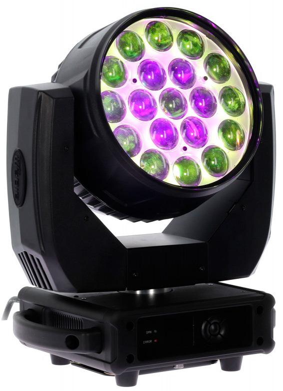 Algam Lighting MW19X15ZX 19x15W RGBW LED Wash Zoom Movinghead