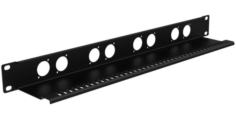 Caymon BP108T Rackpanel med aflastning - 8 x D-Size hul - 19"/1Unit