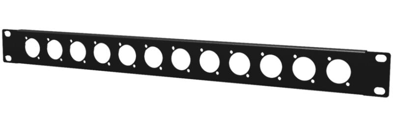 Caymon BP112 Rackpanel - 12 x D-Size hul - 19"/1Unit