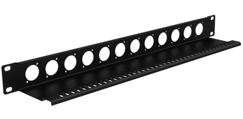 Caymon BP112T Rackpanel med aflastning - 12 x D-Size hul - 19"/1Unit