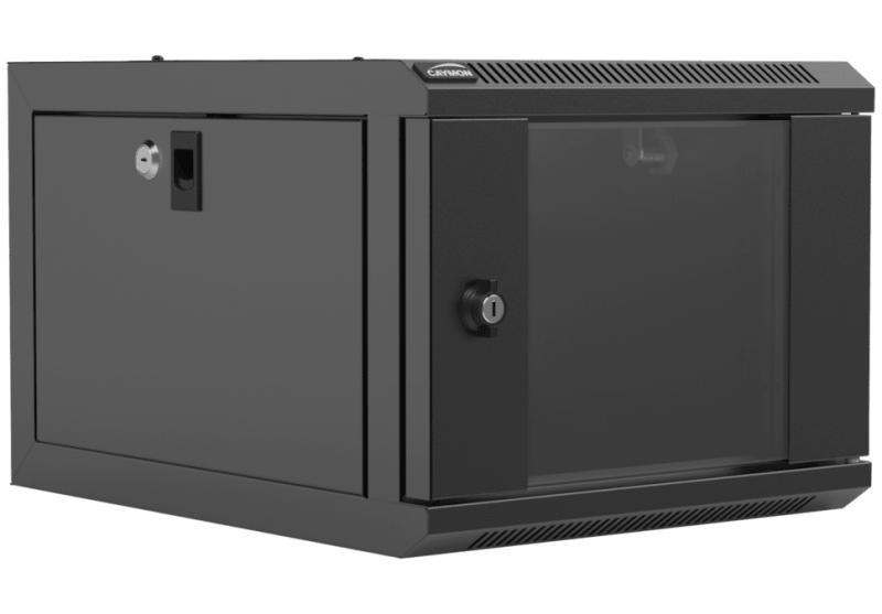 Caymon NPR404 - 9,5/10,5" Rackskab til væg - 4Unit D420 - Sort