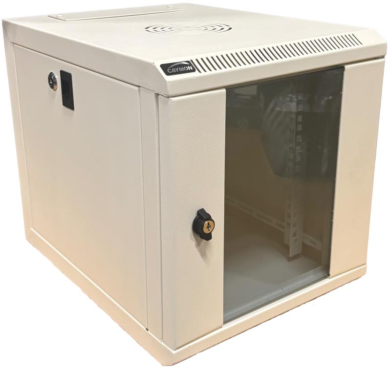 Caymon NPR406 - 9,5/10,5" Rackskab til væg - 6Unit D420 - Hvid
