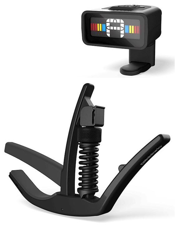 D´Addario PW-CT-12 Mikro tuner + PW-CP-10 NS Tri-Action Capo bundle