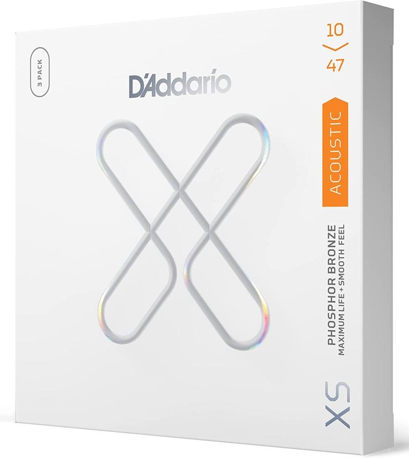 D´Addario XSAPB1047 - Extra Light Coated Acoustic Western-strenge 010-047 - 3 pack
