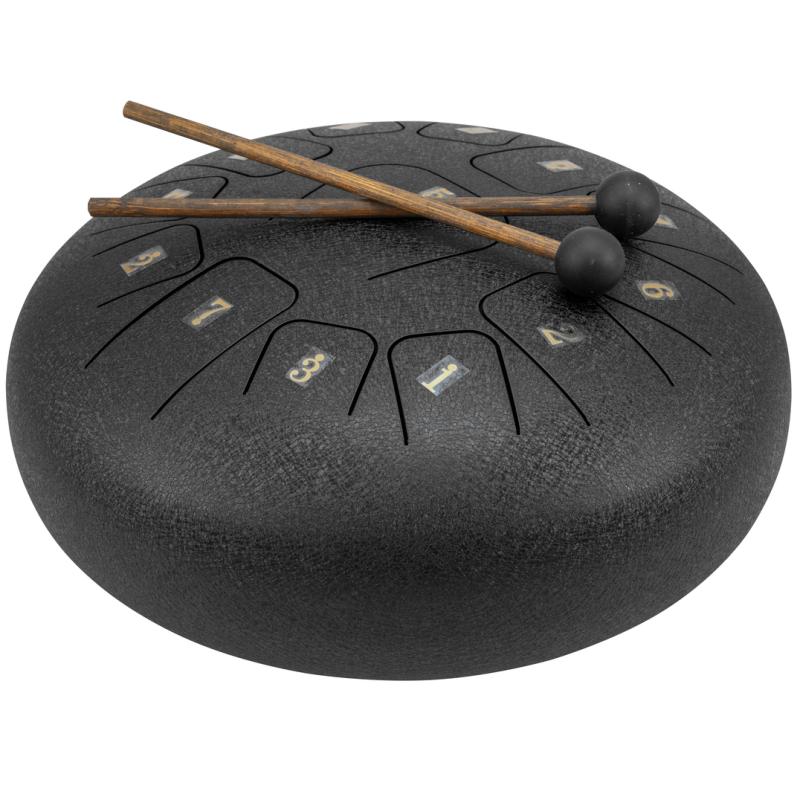 Dimavery TD-12 Stål Tongue tromme - C Major - Sort