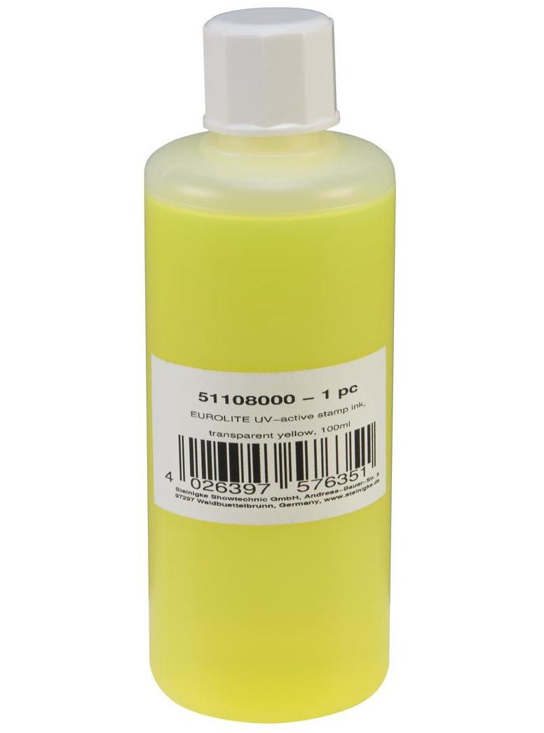 Eurolite UV Stempel væske 100ml Gul