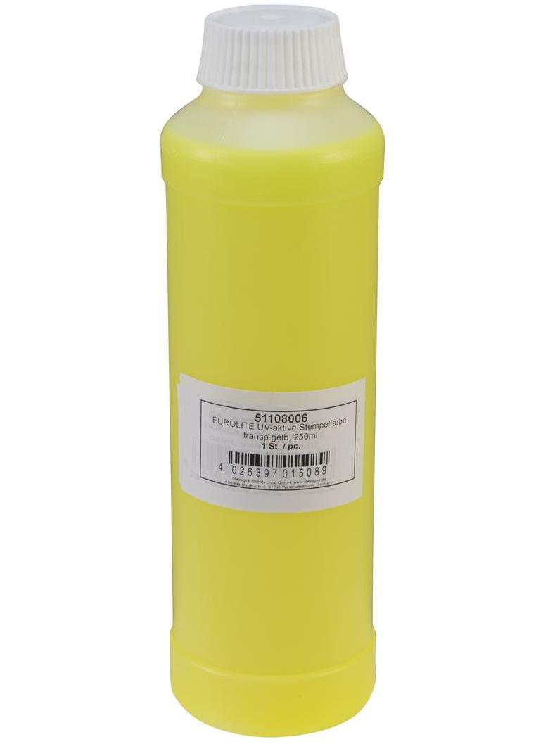 Eurolite UV Stempel væske 250ml Gul