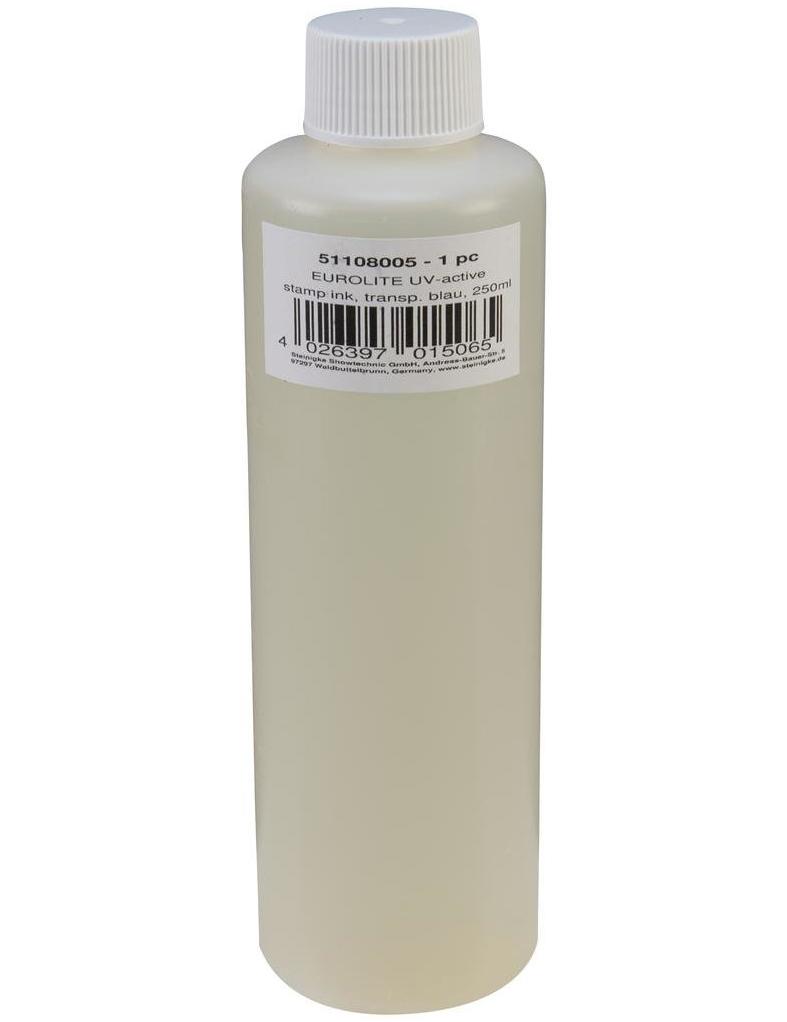 Eurolite UV Stempel væske 250ml Transparent blå