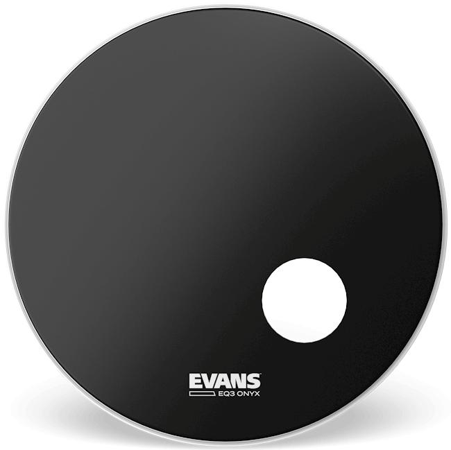 Evans BD22RONX 22" Bass Drum Onyx BK Stortromme Skind