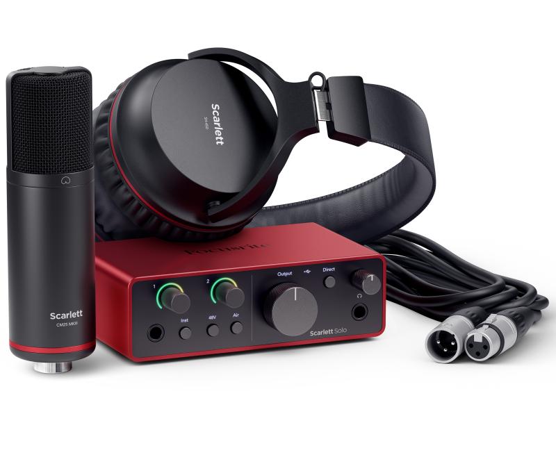 Focusrite Scarlett Solo Studio 4th Gen Lydkort Bundle