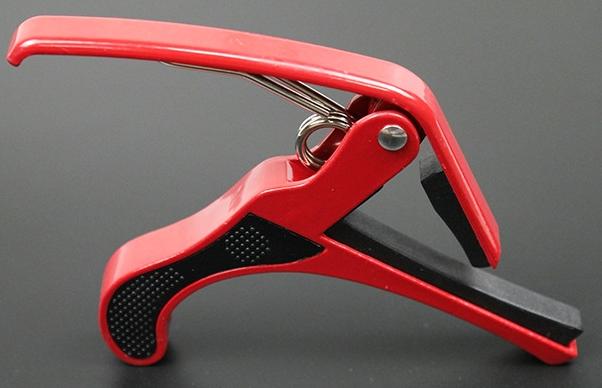 Guitar Capo til western og El-guitar Rød