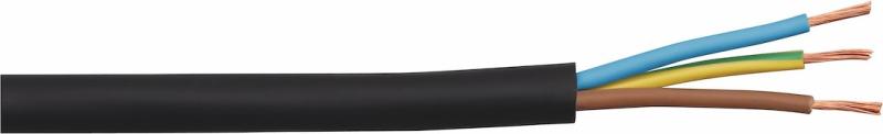 Pecso H07RN-F 3x1,5mm2 Gummikabel - Sort (Metermål)