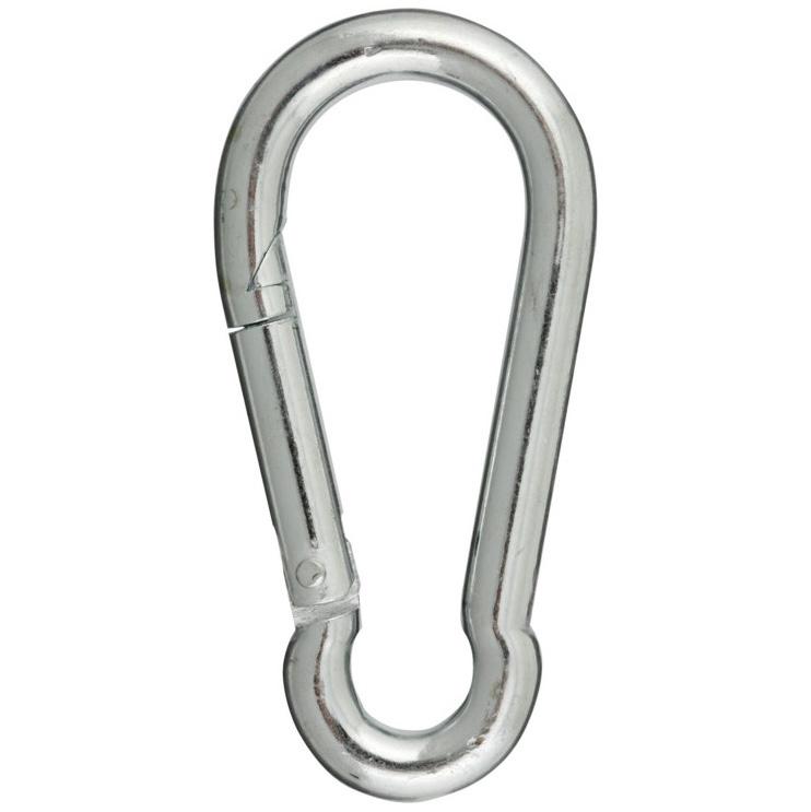 Karabinhage Galvaniseret 5x50mm - Sølv