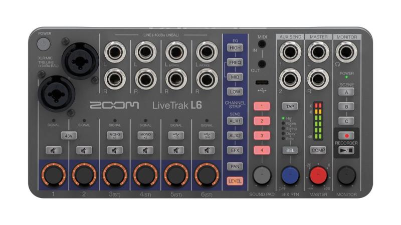 Zoom LiveTrak L6 Mixer