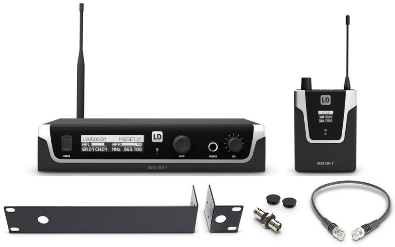 LD Systems U505 IEM In-Ear System - 584-608 MHz