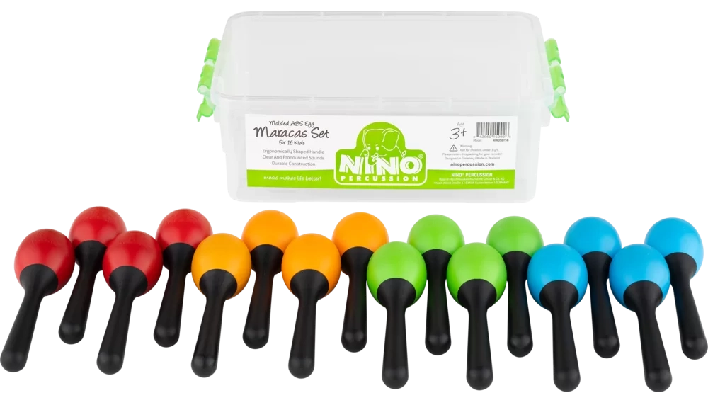 Nino SET56 Mini Maracas sæt til børn - 16 stk.