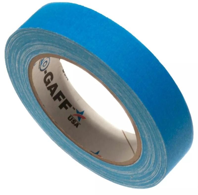 PRO-GAFF Glow Gaffatape 24mm x 22,8m - Flere farver Blå