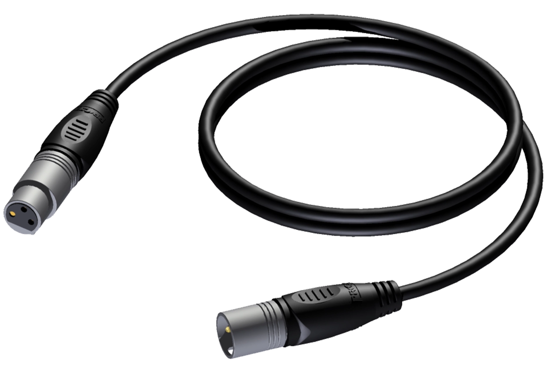 Procab REF901 - XLR 3Pol Han til Hun kabel 25 meter