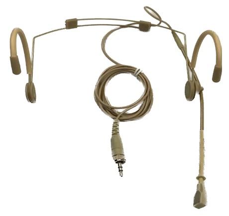 Scanmic HS8013-C3 Headset med 3,5mm Minijack omløber stik (Nyre) - Beige
