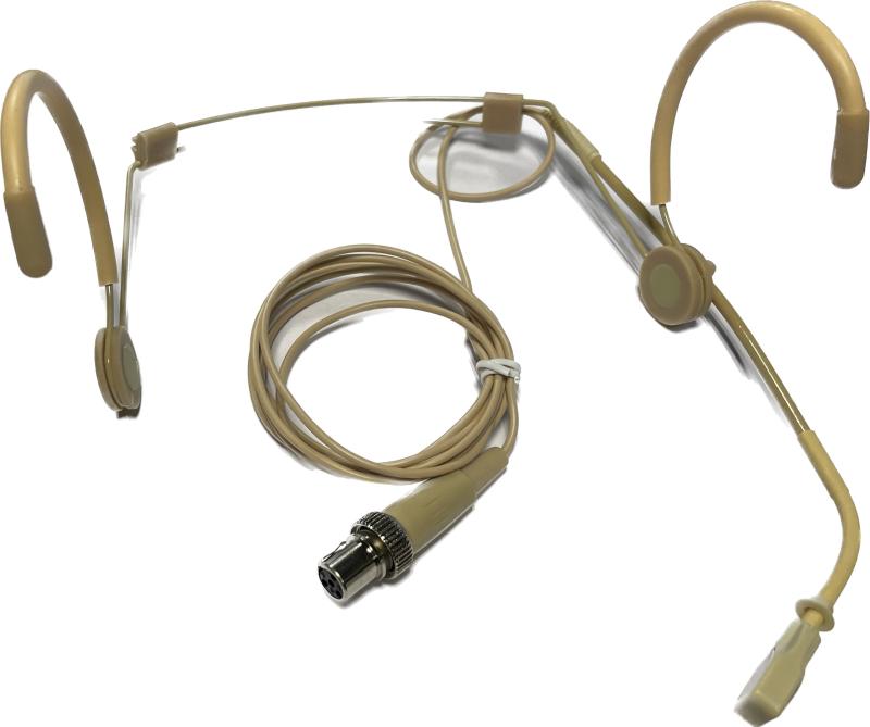 Scanmic HS8013-C4 Headset med 4pol Mini XLR stik (Nyre) - Beige