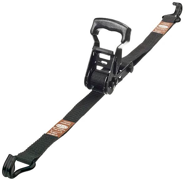 Arno Spanset / Spændebånd 25 mm x 5m med krog (500kg) - Sort