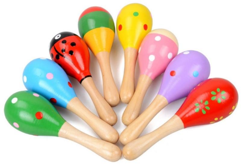 Mini børne Maracas i træ