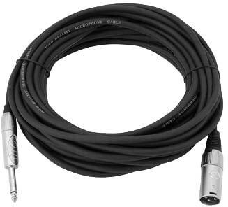 Omnitronic XLR(han)-til-jack-kabel 10 meter