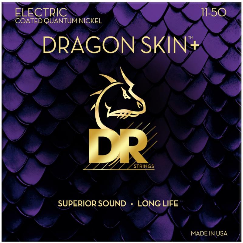 DR Strings DEQ-11 Dragon skin+ el-guitar-strenge, 011-050