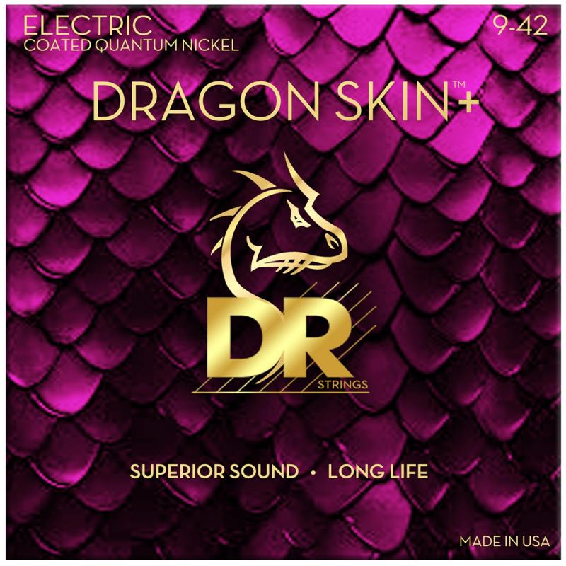 DR Strings DEQ-9 Dragon skin+ el-guitar-strenge, 009-042