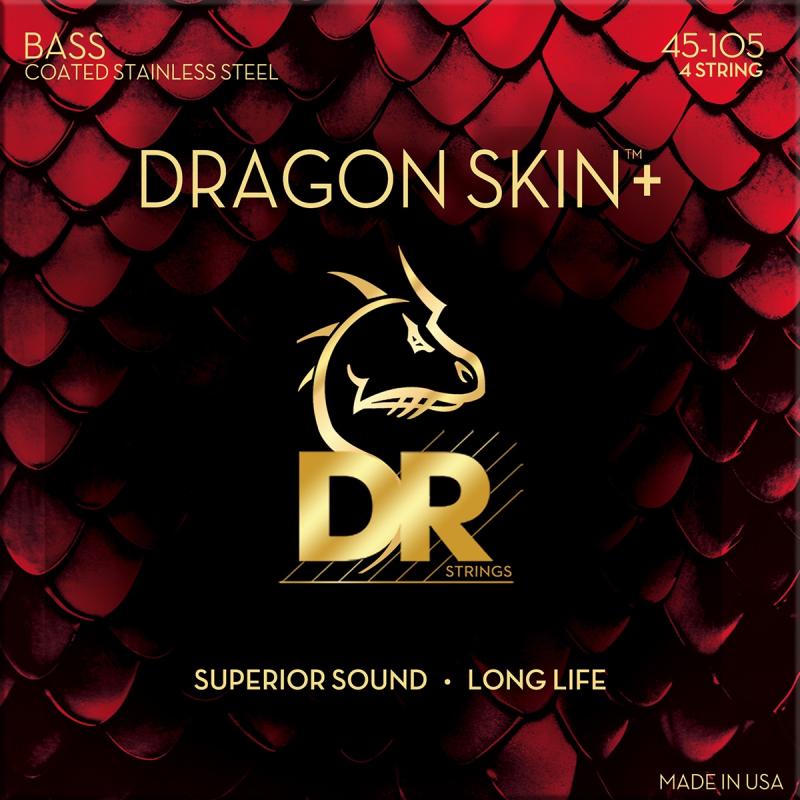 DR Strings DBS-45 Dragon skin+ bas-strenge, 045-105