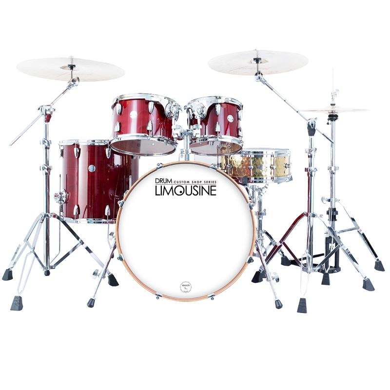 Drum Limousine Custom Shop  22 RD trommesæt red sparkle