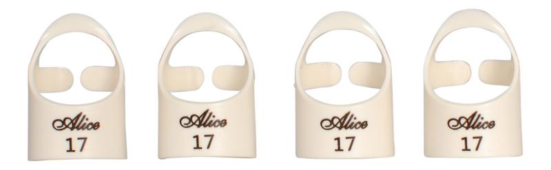 Alice AP-4M2 17 mm fingerplektre (4 stk)