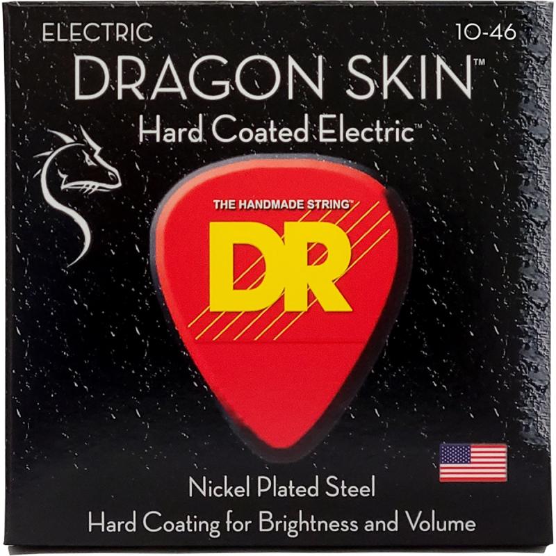 DR Strings DSE-10 Dragon skin el-guitar-strenge, 010-046