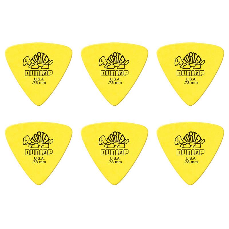 Dunlop Tortex Triangle 0,73 mm plektre (6 stk.)