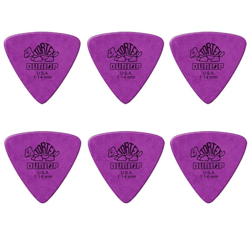 Dunlop Tortex Triangle 1,14 mm plektre (6 stk.)