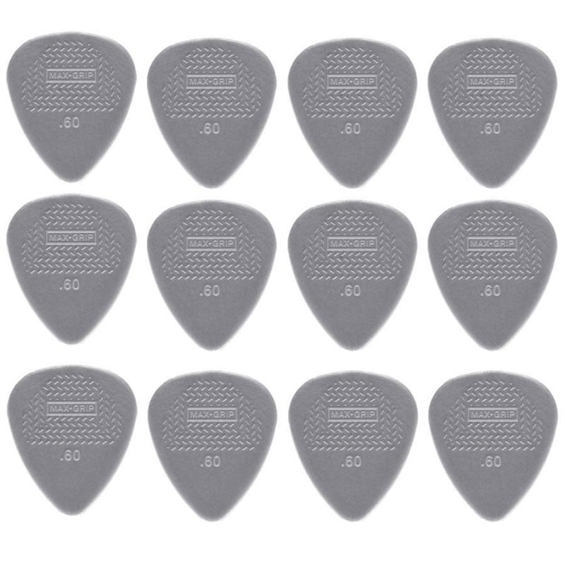 Dunlop Nylon Max Grip Standard 0,60 mm plektre (12 stk.)