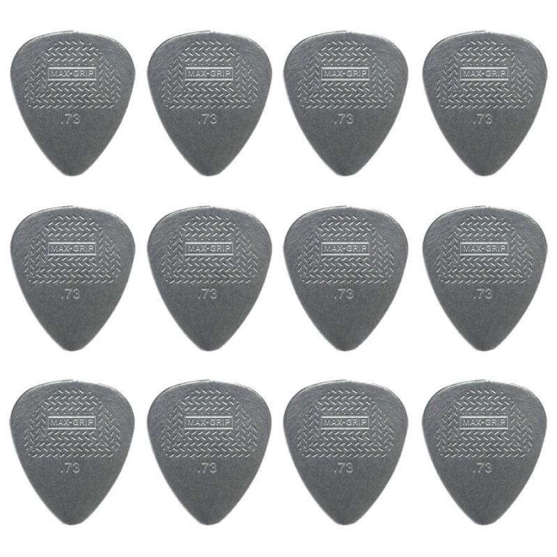 Dunlop Nylon Max Grip Standard 0,73 mm plektre (12 stk.)