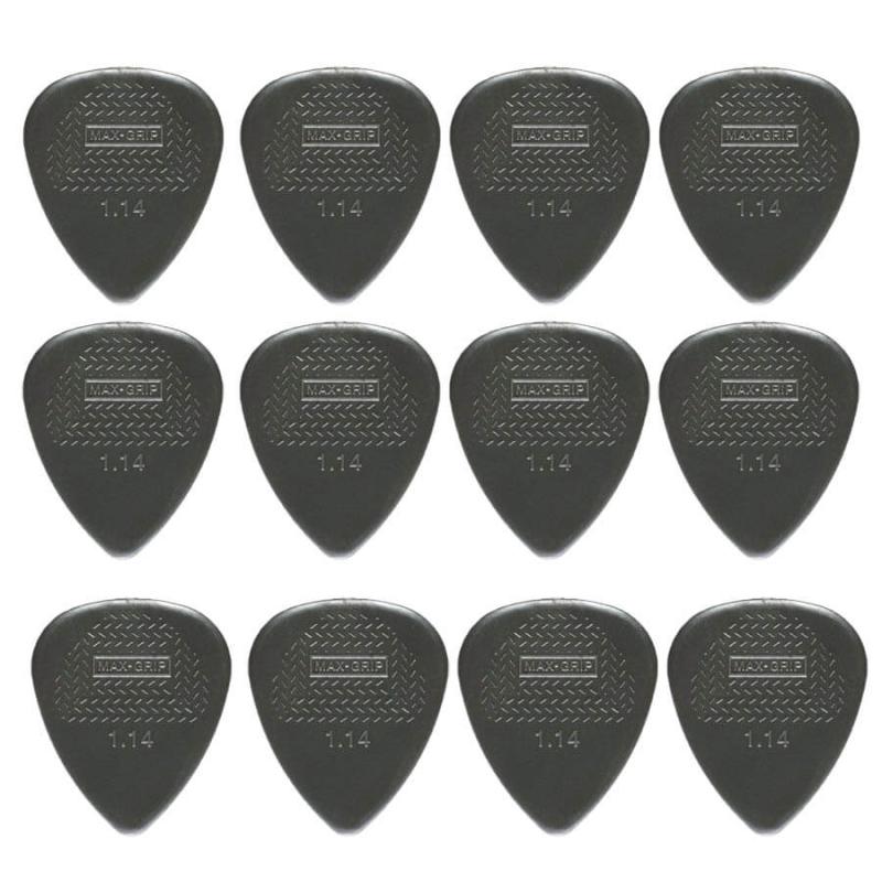 Dunlop Nylon Max Grip Standard 1,14 mm plektre (12 stk.)