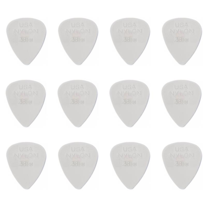 Dunlop Nylon Standard 0,38 mm plektre (12 stk.)
