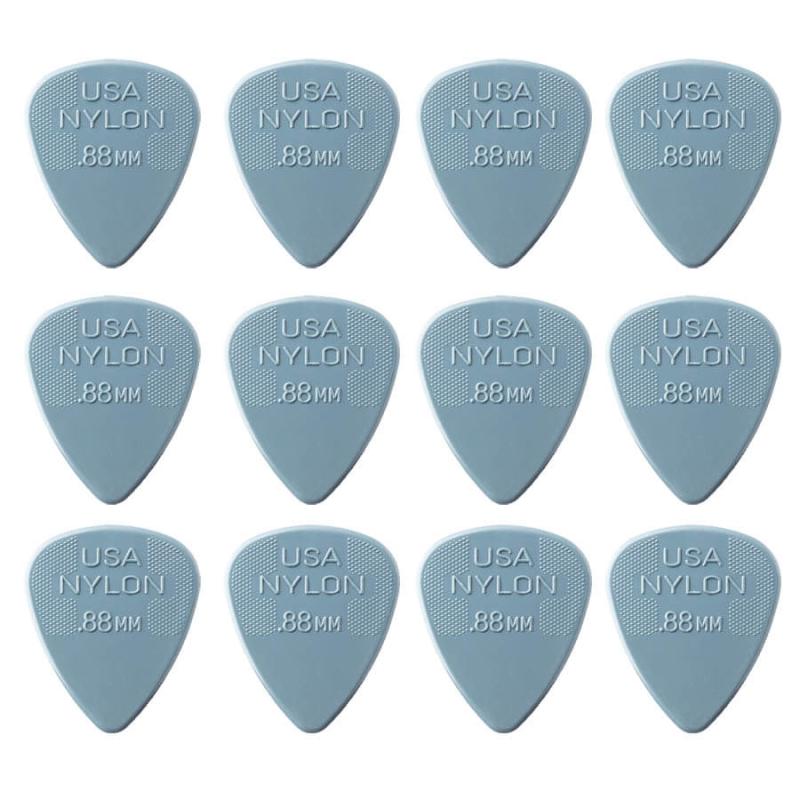 Dunlop Nylon Standard 0,88 mm plektre (12 stk.)