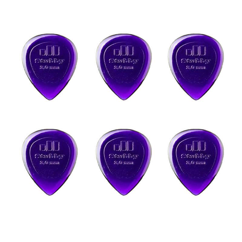Dunlop Stubby Jazz 3,0 mm plektre (6 stk.)