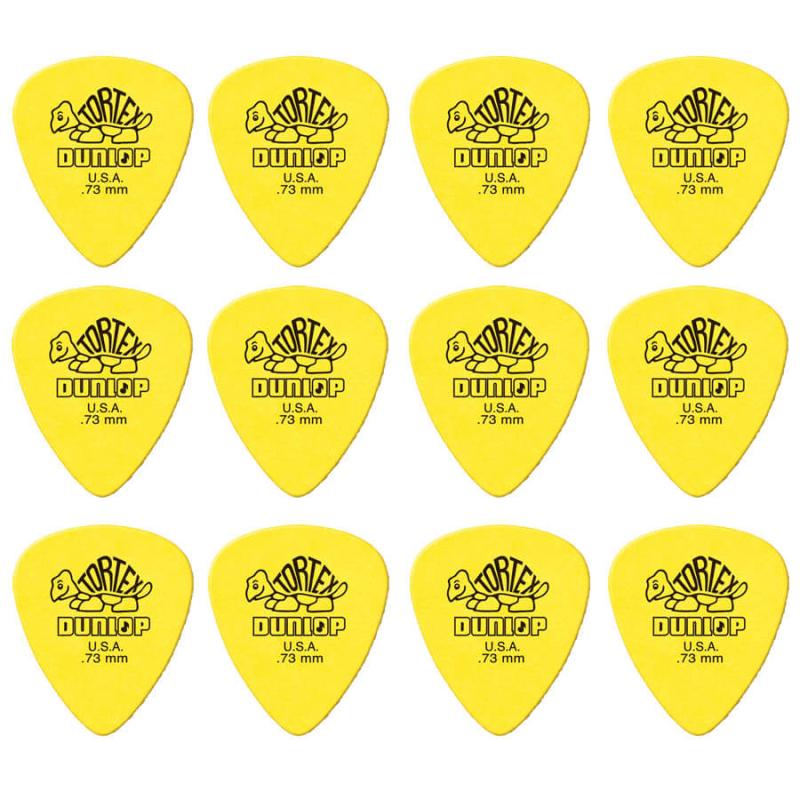 Dunlop Tortex Standard 0,73 mm plektre (12 stk.)